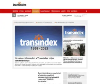 Transindex.ro(A napos oldal) Screenshot