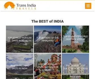 Transindiatravels.com(Trans India Travels) Screenshot