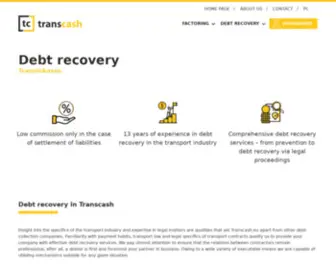 Transinkasso.eu(Debt recovery for transport) Screenshot