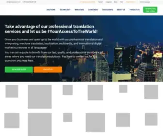 Transistent.com(Professional Translation Services and Localization Solutions) Screenshot
