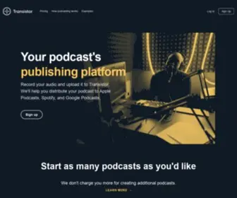 Transistor.fm(Podcast hosting for creatives) Screenshot