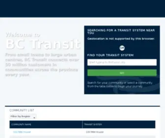 Transitbc.com(BC Transit) Screenshot