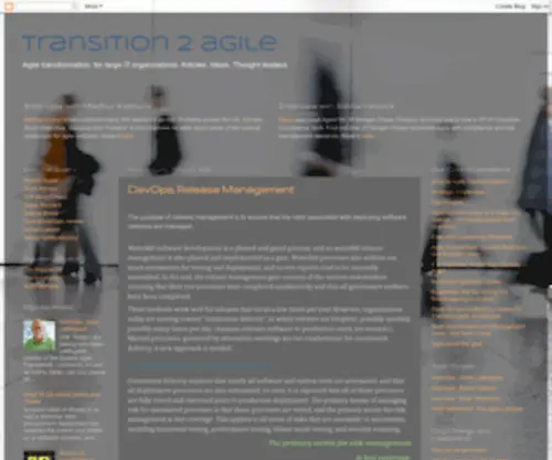 Transition2Agile.com(Transition 2 agile) Screenshot