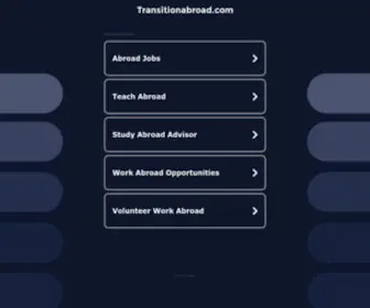 Transitionabroad.com(Transitionabroad) Screenshot