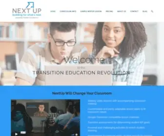 Transitioncurriculum.com(Next Up) Screenshot