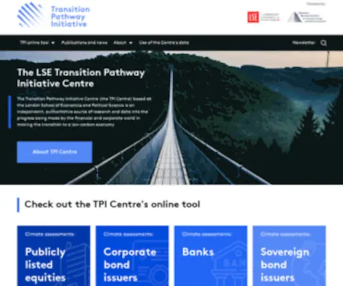 Transitionpathwayinitiative.org(The Transition Pathway Initiative (TPI)) Screenshot