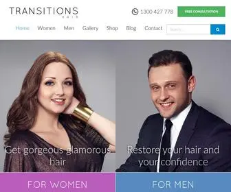 Transitionshair.com.au(Transitions Hair) Screenshot