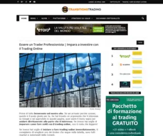 Transitionstrading.com(Impara a investire attraverso il Trading Online in Italia con ZonaTrading.it) Screenshot