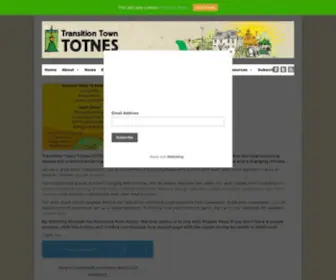 Transitiontowntotnes.org(Transition Town Totnes) Screenshot