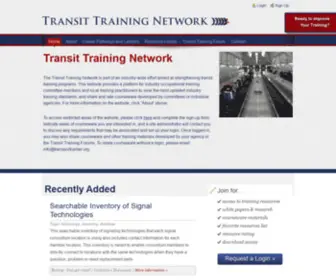 Transittraining.net(Transit Training Network) Screenshot