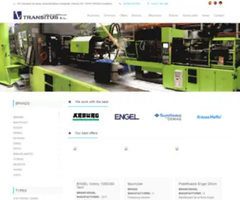 Transitus-Used-Machines.com(Plastic Injection Molding Machine) Screenshot