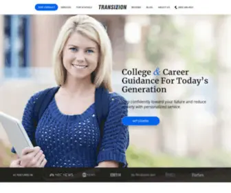 Transizion.com(College Guidance For Today's Generation) Screenshot