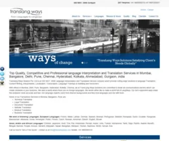 Translangways.com(Language Translation Services & Interpretation Pune) Screenshot