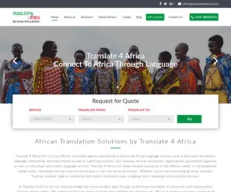 Translate4Africa.com(Translate 4 Africa) Screenshot