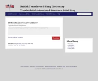 Translatebritish.com(British Translator) Screenshot