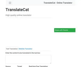 Translatecat.com(Online Translator) Screenshot