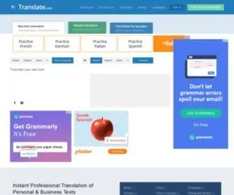Translate.com(Online Translator) Screenshot