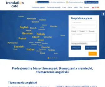 Translationcafe.pl(Biuro tłumaczeń Translation Cafe. Specjalizujemy się w obszarach) Screenshot