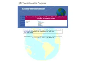 Translationsforprogress.org(Translations for Progress) Screenshot