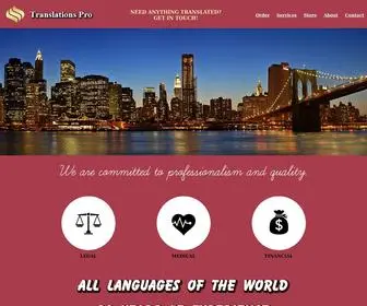 Translationspro.net(Translations Pro) Screenshot