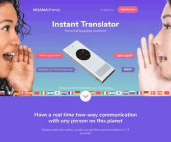 Translatorenence.com(Real-Time Two-way translator. ENENCE translator) Screenshot