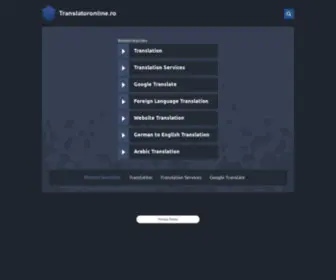 Translatoronline.ro(Translator roman englez) Screenshot