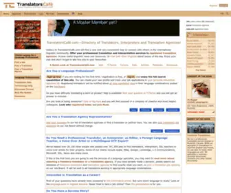 Translatorscafe.com(A Place for Translators) Screenshot