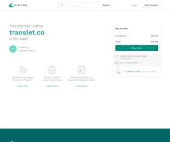 Translet.co(The Leading Translate Site on the Net) Screenshot