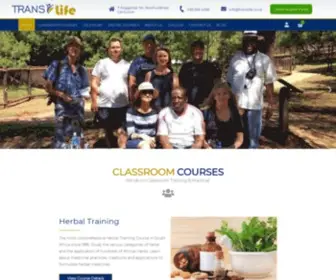 Translife.co.za(Translife the No1 training herbal center in South Africa) Screenshot