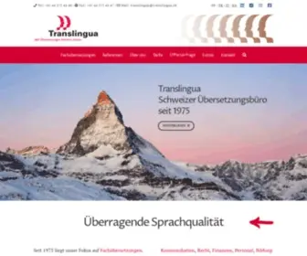 Translingua.ch(Translingua AG in Zürich) Screenshot