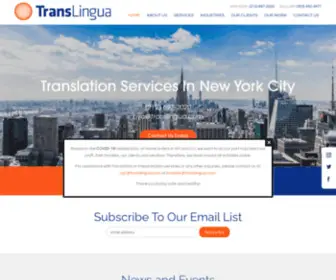 Translingua.com(Translation and Interpretation) Screenshot