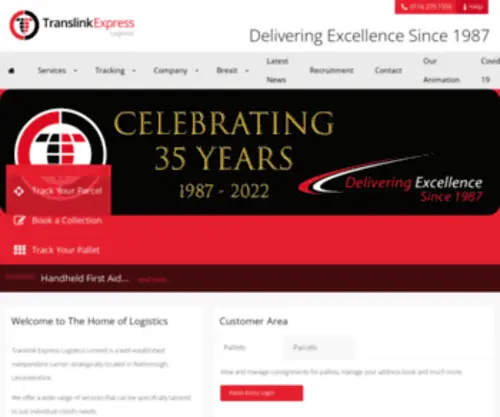 Translinkexpress.co.uk(Translink Express) Screenshot