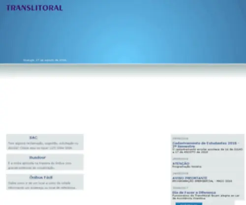 Translitoral.com.br(Translitoral) Screenshot