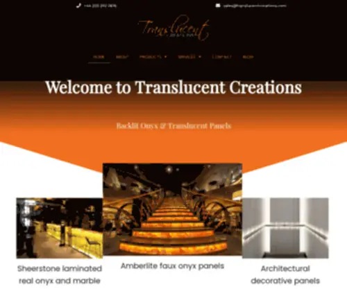 Translucentcreations.com(Translucent Creations) Screenshot