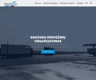 Transmaksas.lt(Titulinis) Screenshot