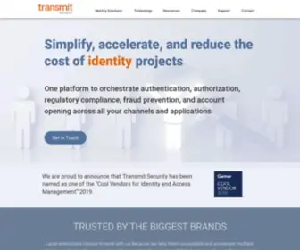 Transmitsecurity.com(Transmit Security) Screenshot