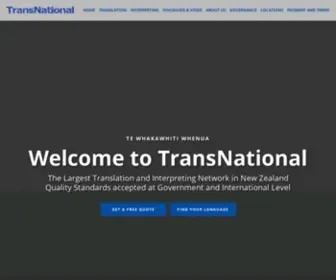 Transnational-LTD.co.nz(Largest Translation & Interpreting Network in New Zealand) Screenshot