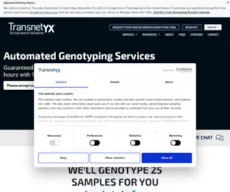 Transnetyx.com(Automated Genotyping PCR Services) Screenshot