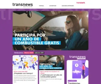 Transnews.cl(Publicación Mensual de Transbank) Screenshot