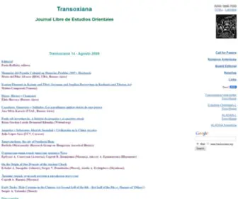 Transoxiana.com.ar(T R A N S O X I A N A) Screenshot