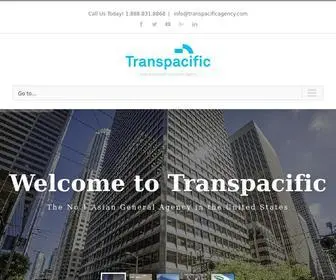 Transpacificagency.com(No.1 Asian General Agency in the United States) Screenshot