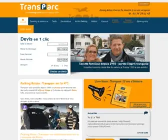 Transparc.com(Parking Roissy) Screenshot