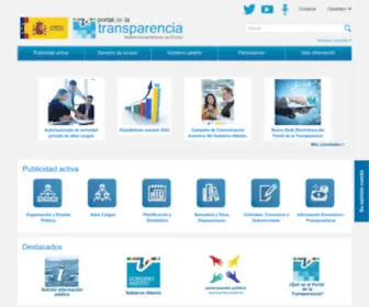 Transparencia.gob.es(Portal de la Transparencia de la Administración del Estado) Screenshot