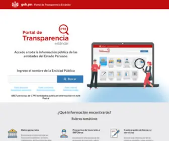 Transparencia.gob.pe(Portal del Estado Peruano) Screenshot