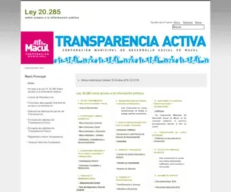 Transparenciacorpomunimacul.cl(Inicio) Screenshot