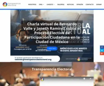 Transparenciaelectoral.org(Observación Electoral) Screenshot