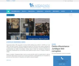 Transparencymaroc.ma(Transparency Maroc Est en construction) Screenshot