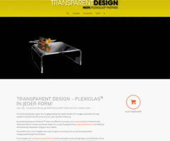 Transparentdesign.at(PLEXIGLAS® online bestellen) Screenshot