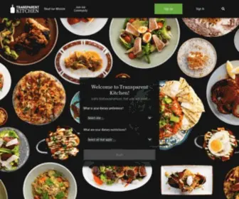 Transparentkitchen.com(Changing the way we see food) Screenshot