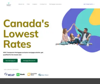 Transparentmortgages.ca(Transparent Mortgages) Screenshot